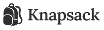 Knapsack logo preto