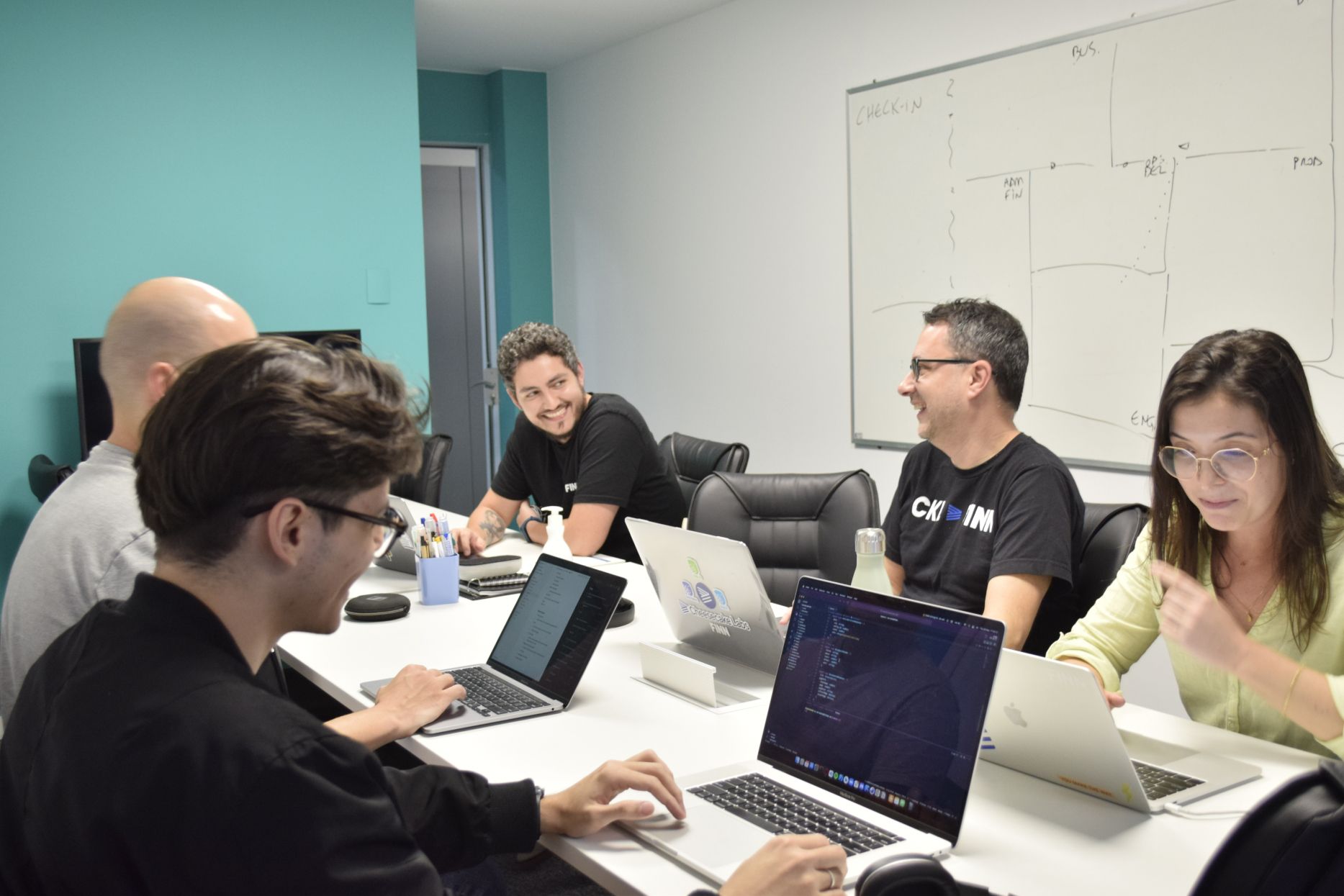 People from Cheesecake Labs chatting