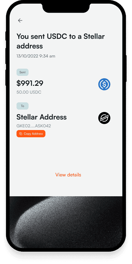 Cell phone with illustrative image.