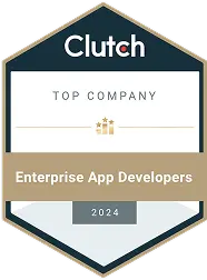 certificate from Clutch - top company